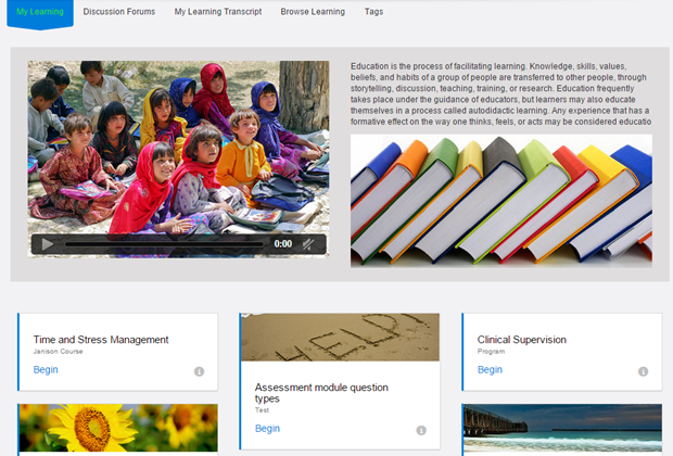Custom page on dashboard