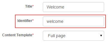 Page identifier