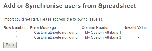 Import memberships errors