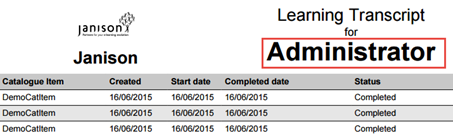 PDF showing name and student number