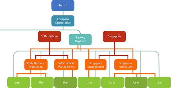 Groups overlaid on organisations