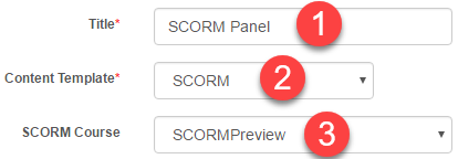 SCORM template