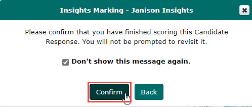 S2 Marking – confirm dialog