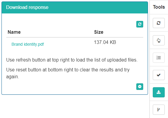 Download response tool