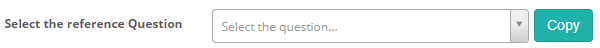 Select the reference Question dropdown
