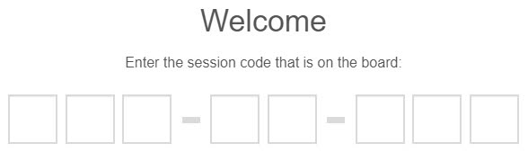 Enter session code